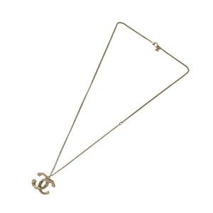 Chanel Coco Mark Gold Gold Plated necklace